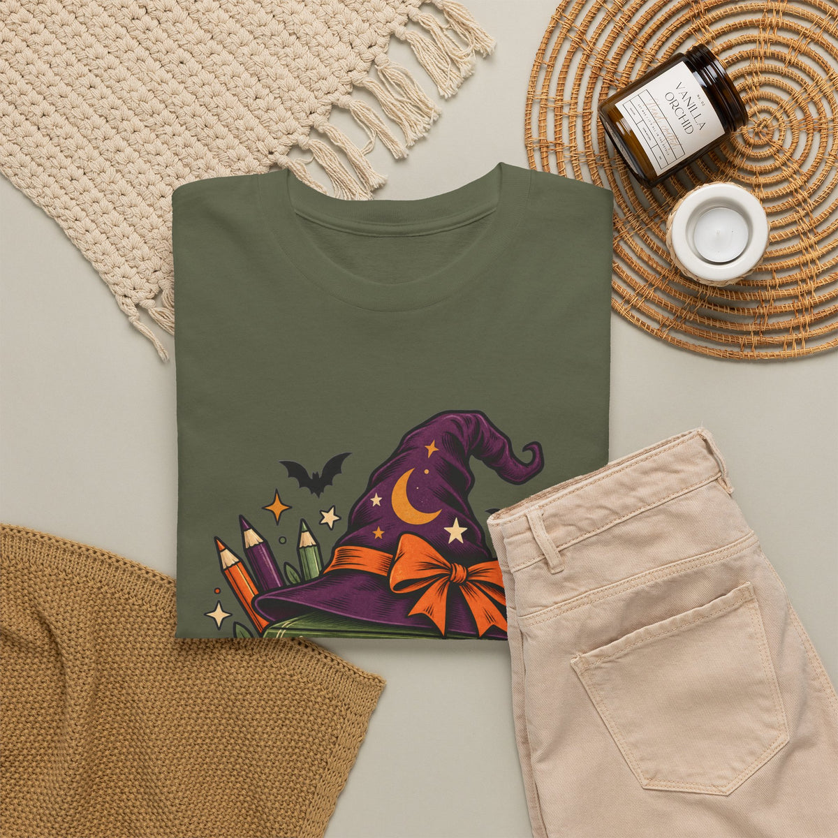Witch Please I'm Coloring T-Shirt — Halloween Witch Hat & Coloring Books Tee