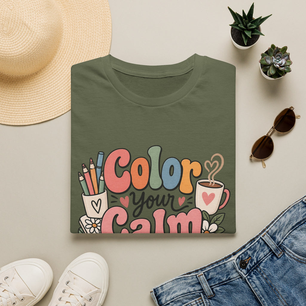 Color Your Calm T-Shirt — Relaxing Coloring Therapy Tee