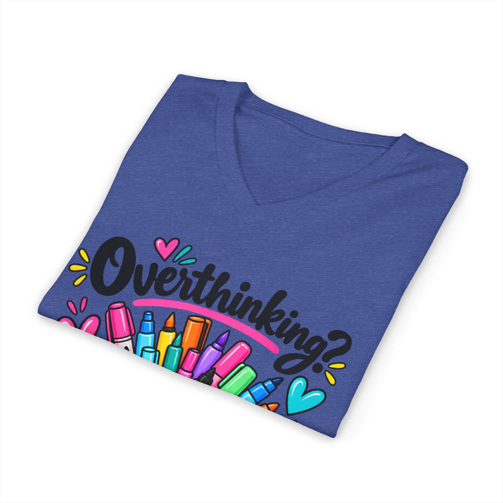 Overthinking? Grab a Marker V-Neck Tee