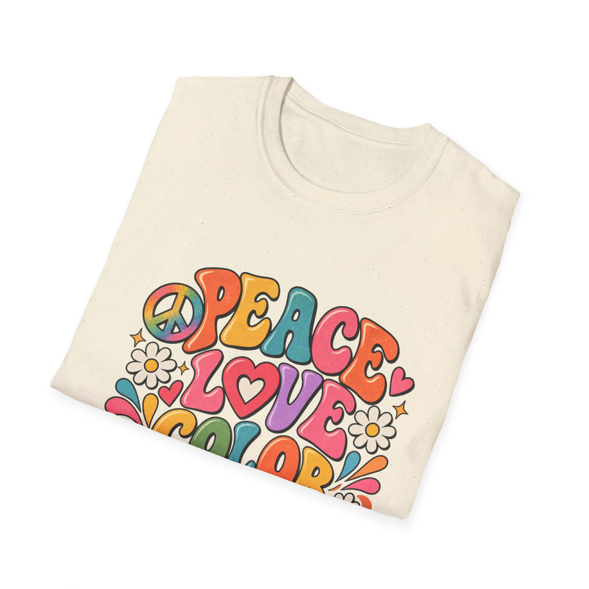 Peace Love Color Pencils T-Shirt — Retro Art Teacher & Artist Gift