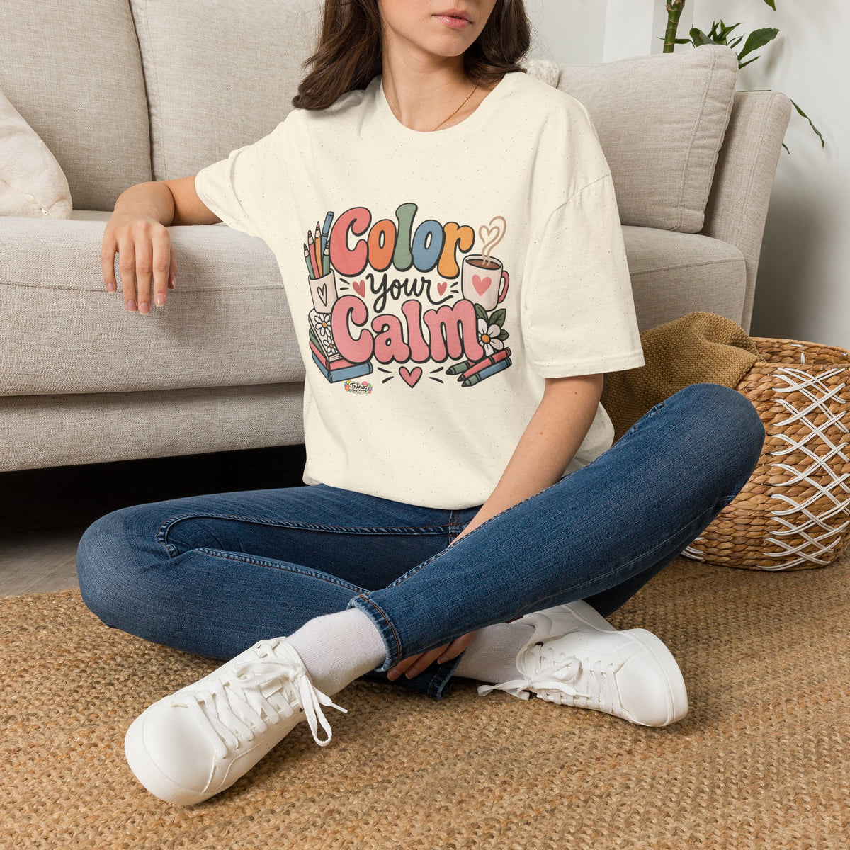 Color Your Calm T-Shirt — Relaxing Coloring Therapy Tee