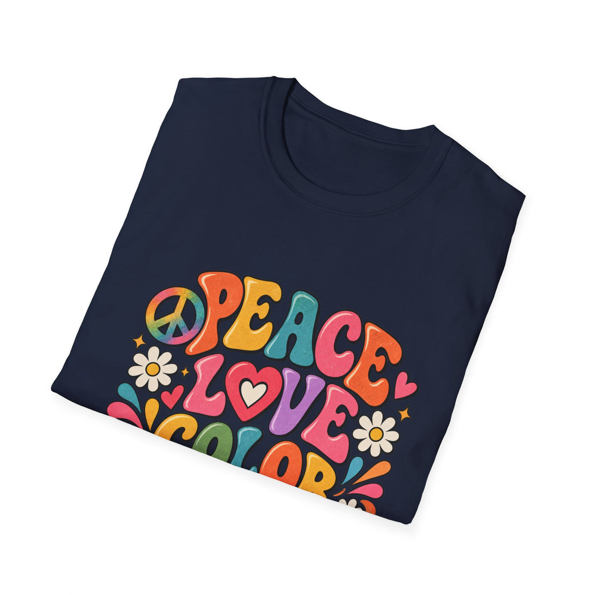 Peace Love Color Pencils T-Shirt — Retro Art Teacher & Artist Gift