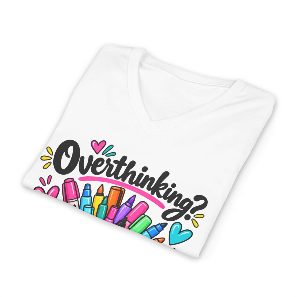 Overthinking? Grab a Marker V-Neck Tee