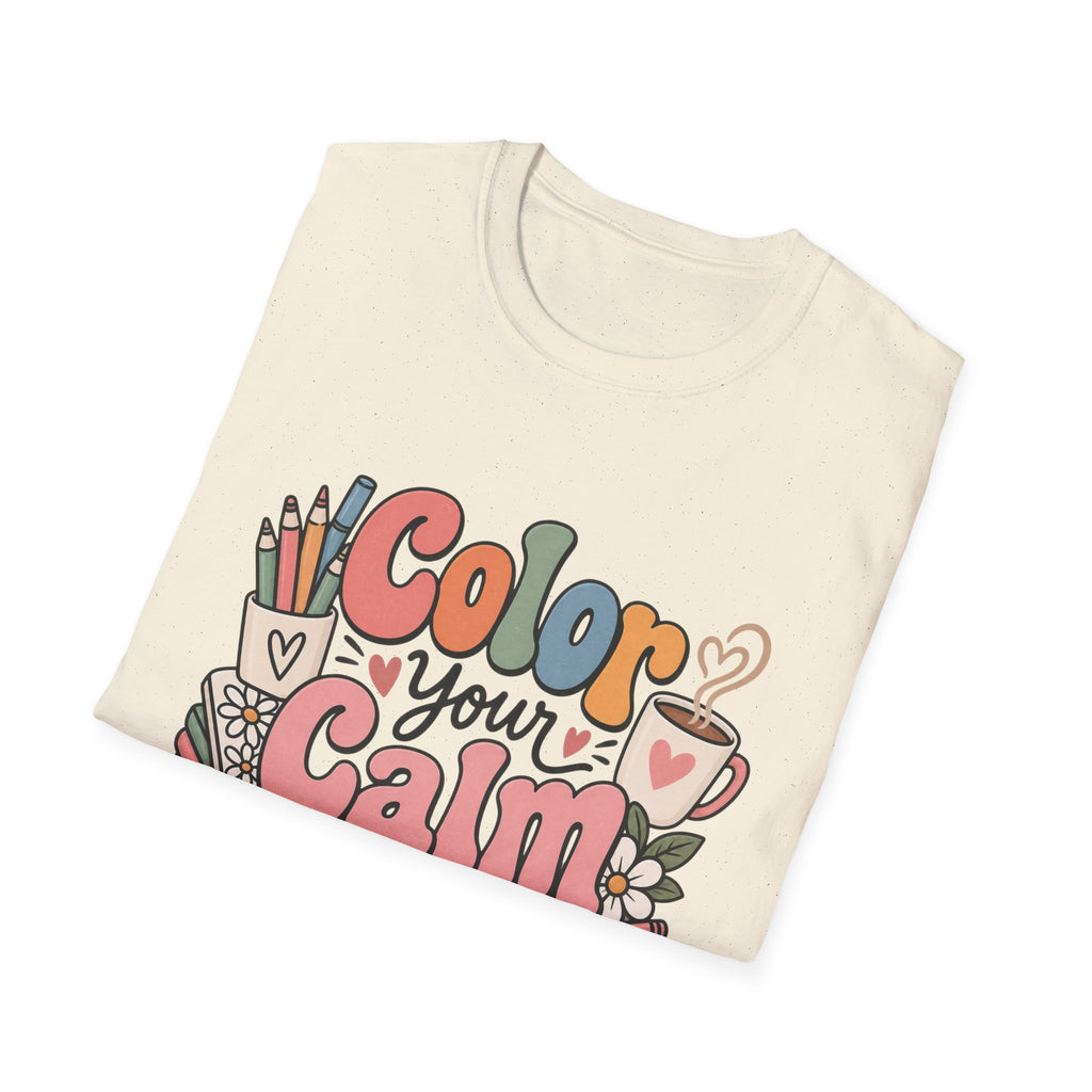 Color Your Calm T-Shirt — Relaxing Coloring Therapy Tee