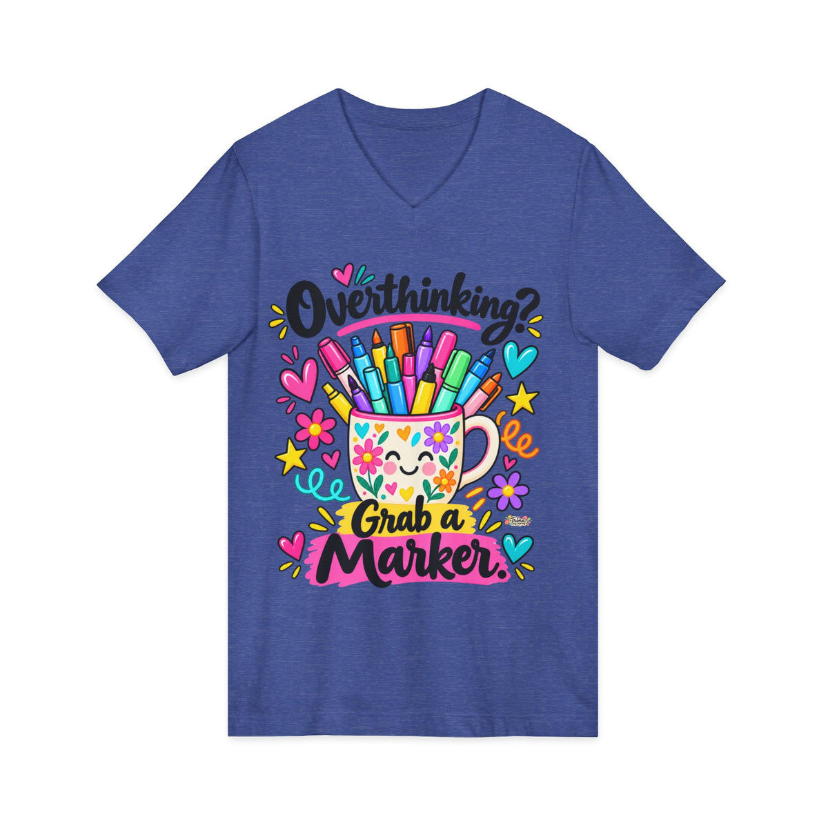 Overthinking? Grab a Marker V-Neck Tee