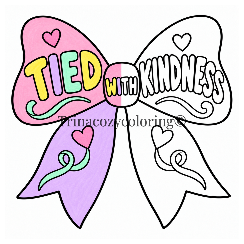 Big Bows & Little Joys – 10-Piece 8×8 Physical Coloring Sheet Pack 🎀