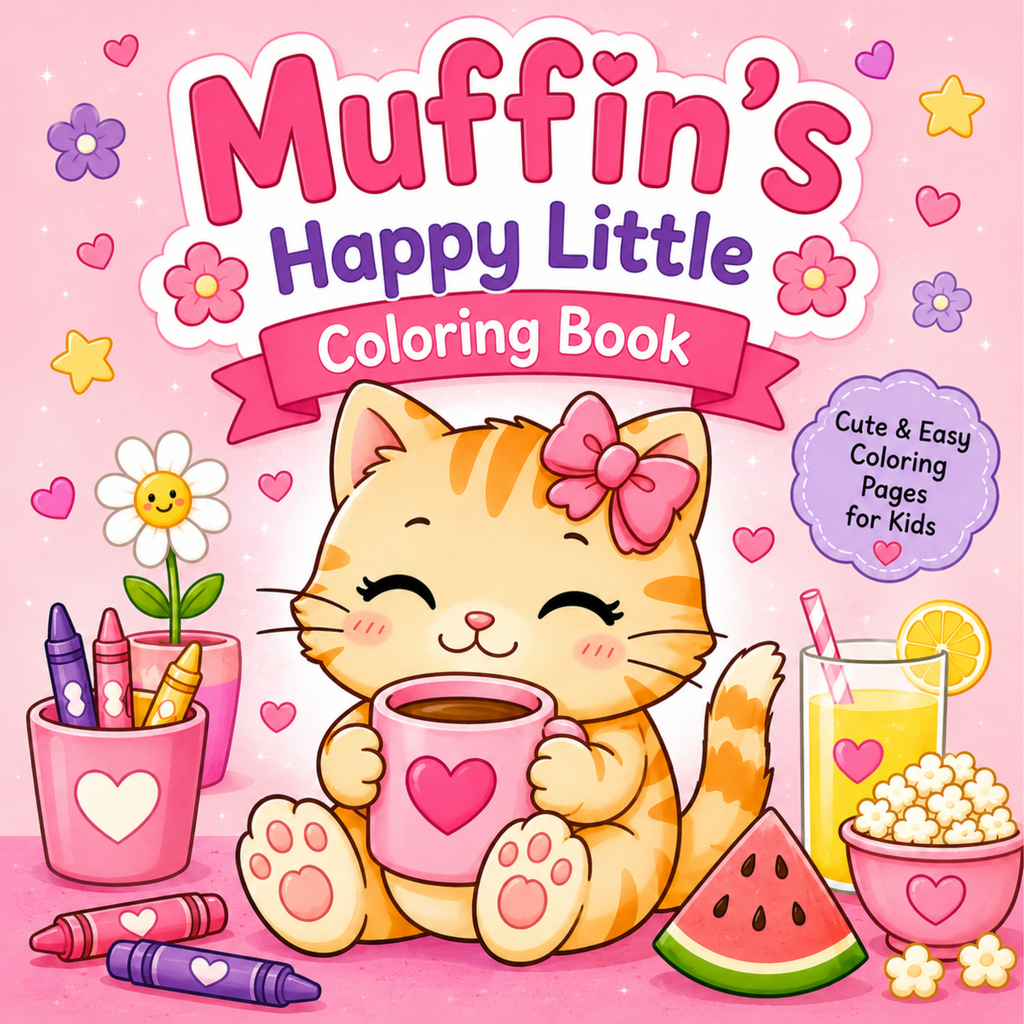 Muffin Happy Little Coloring Book