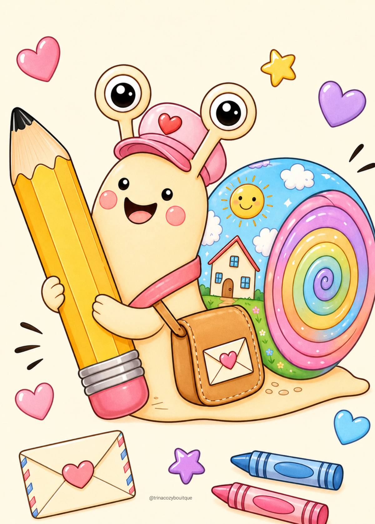 Kids Cozy Coloring Happy Mail | Screen-Free Coloring and Activity Pack