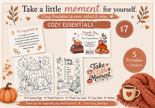 Monthly Cozy Happy Mail Subscription, Sticker and Art Print, Pen Pal Letter, Self-Care Gift, Snail Mail Surprise