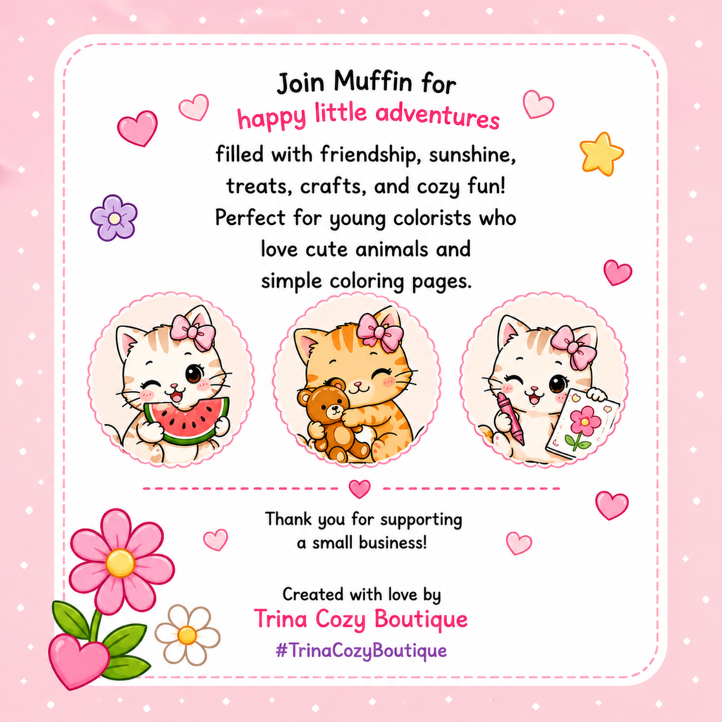Muffin Happy Little Coloring Book