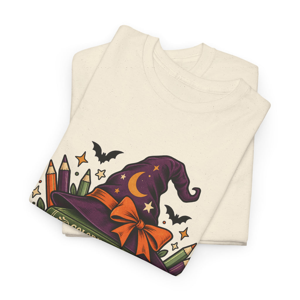 Witch Please I'm Coloring T-Shirt — Halloween Witch Hat & Coloring Books Tee