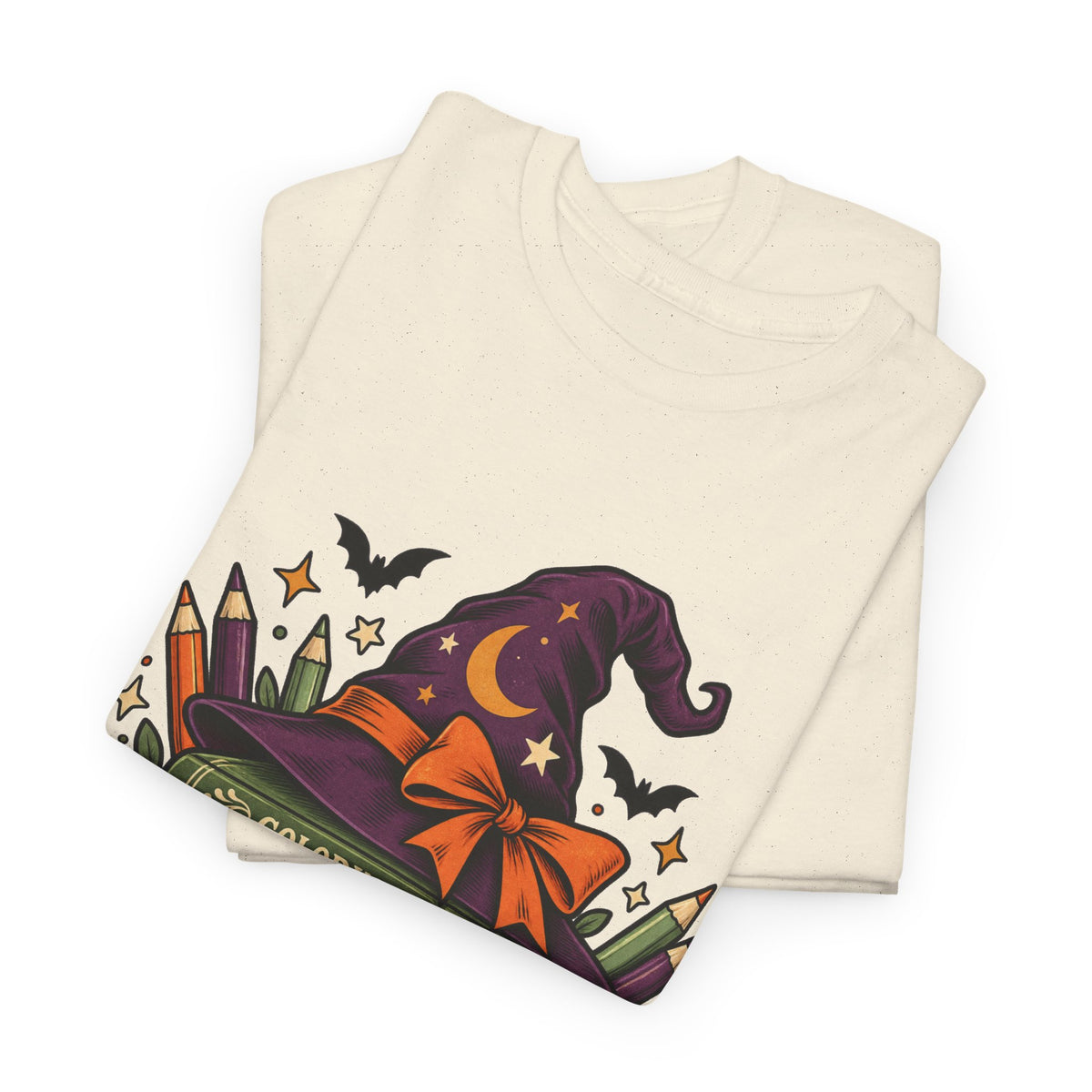 Witch Please I'm Coloring T-Shirt — Halloween Witch Hat & Coloring Books Tee