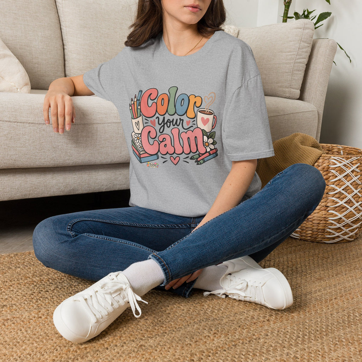 Color Your Calm T-Shirt — Relaxing Coloring Therapy Tee