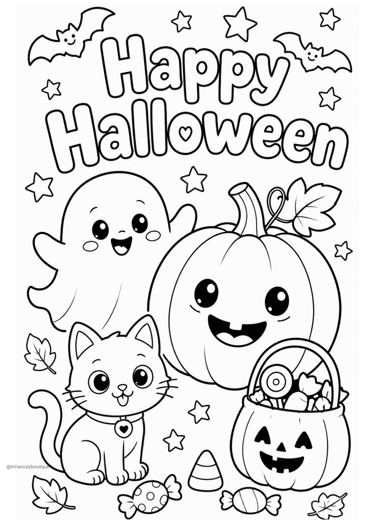 Kids Cozy Coloring Happy Mail | Screen-Free Coloring and Activity Pack