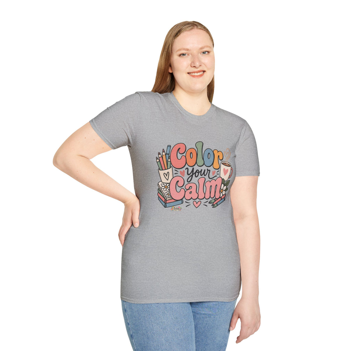 Color Your Calm T-Shirt — Relaxing Coloring Therapy Tee