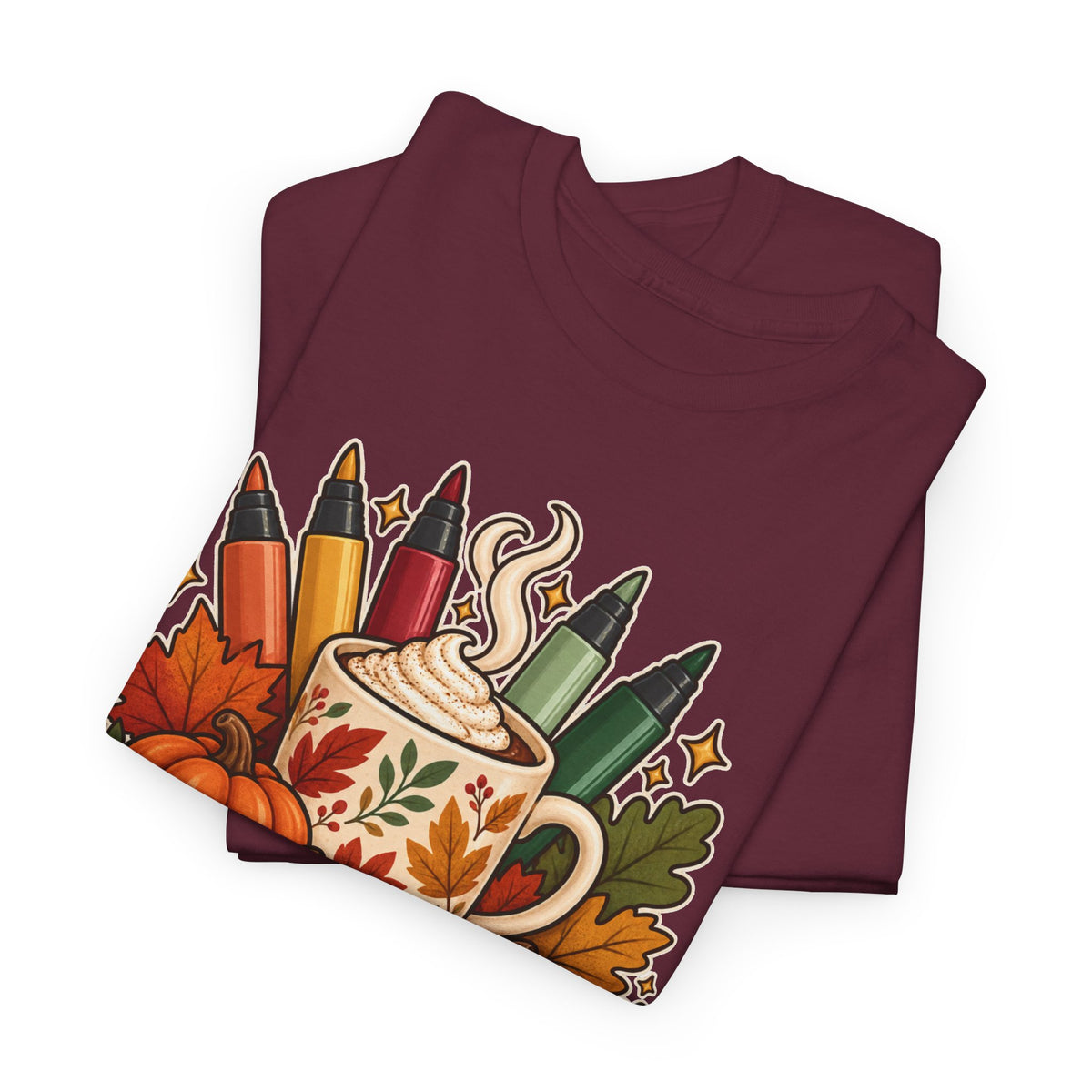 Color, Sip & Give Thanks Tee — Thanksgiving Mug & Fall Art Lovers Shirt