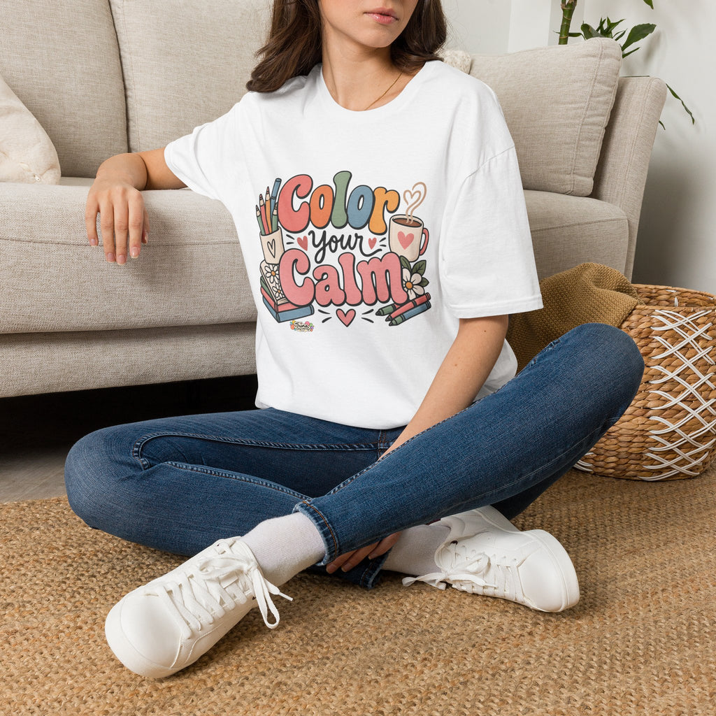 Color Your Calm T-Shirt — Relaxing Coloring Therapy Tee