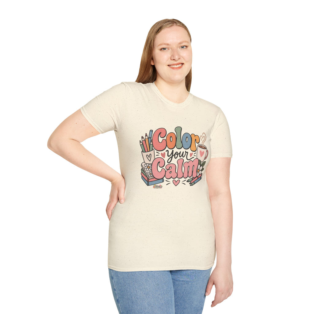 Color Your Calm T-Shirt — Relaxing Coloring Therapy Tee