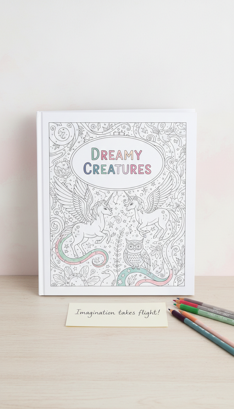 Dreamy Creatures Coloring Book