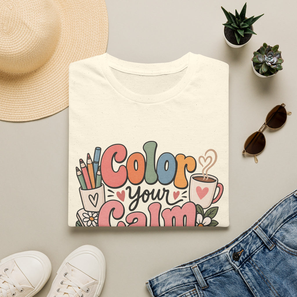 Color Your Calm T-Shirt — Relaxing Coloring Therapy Tee