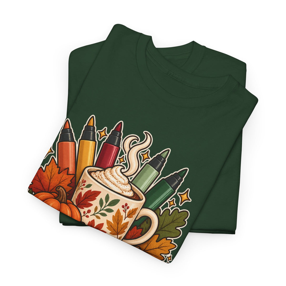 Color, Sip & Give Thanks Tee — Thanksgiving Mug & Fall Art Lovers Shirt