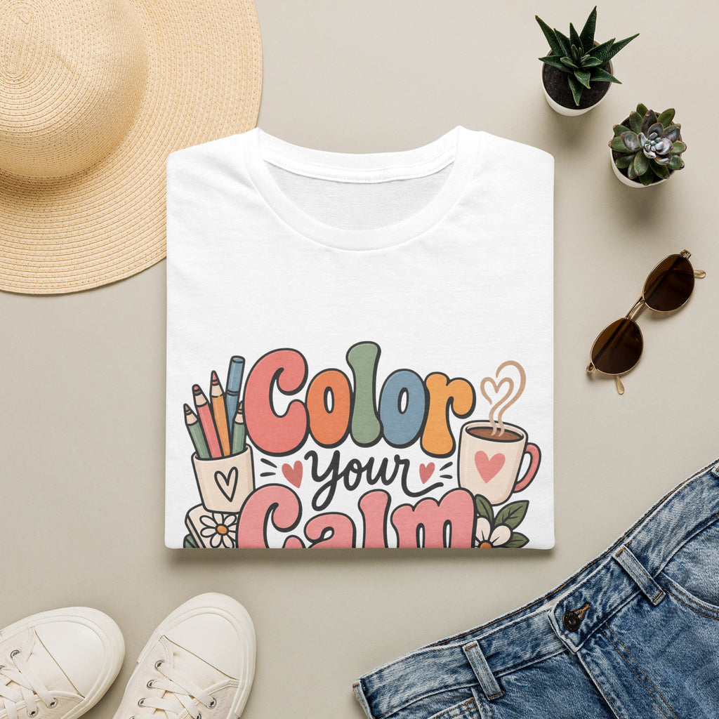 Color Your Calm T-Shirt — Relaxing Coloring Therapy Tee