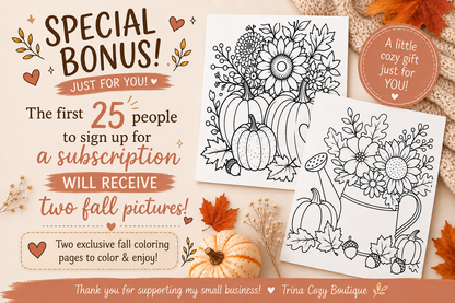 Monthly Cozy Happy Mail Subscription, Sticker and Art Print, Pen Pal Letter, Self-Care Gift, Snail Mail Surprise
