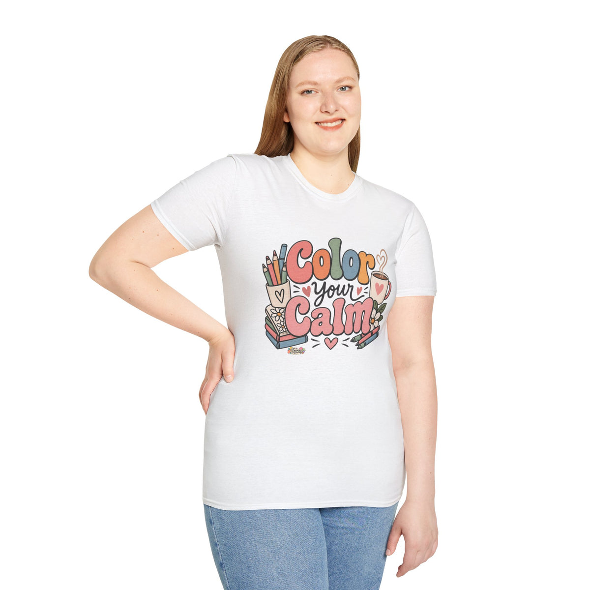 Color Your Calm T-Shirt — Relaxing Coloring Therapy Tee