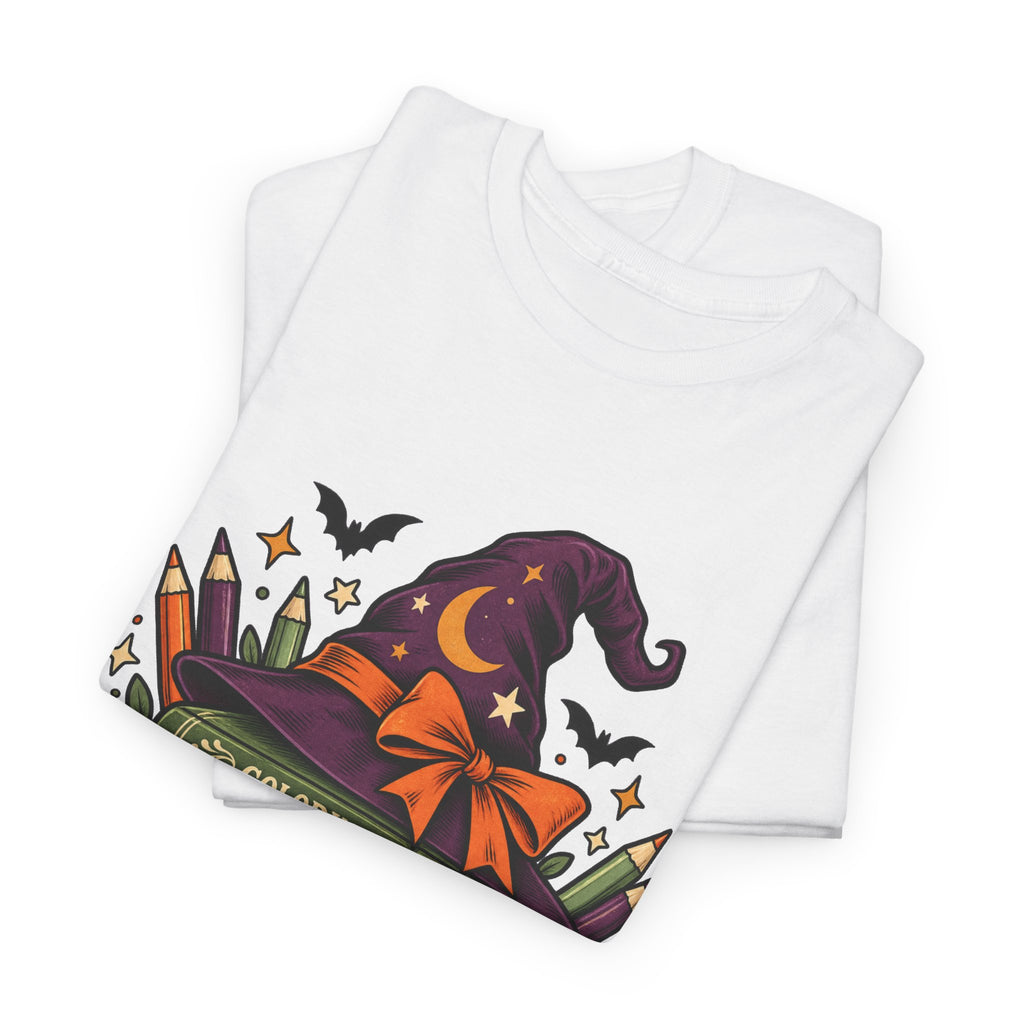 Witch Please I'm Coloring T-Shirt — Halloween Witch Hat & Coloring Books Tee