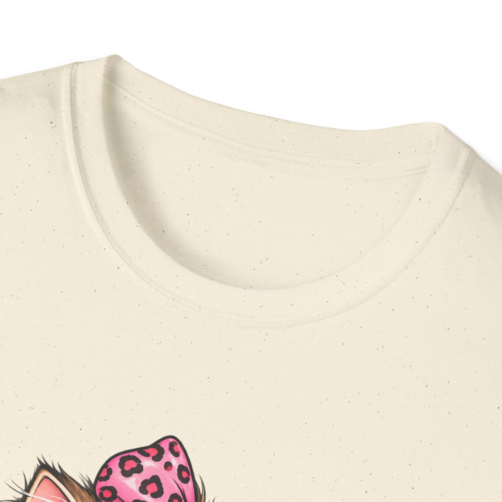 Cute Cat Coloring T-Shirt — Kitty with Crayons Graphic Tee