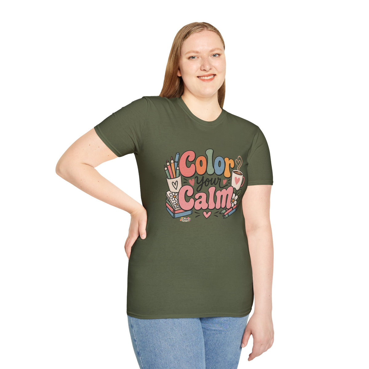Color Your Calm T-Shirt — Relaxing Coloring Therapy Tee