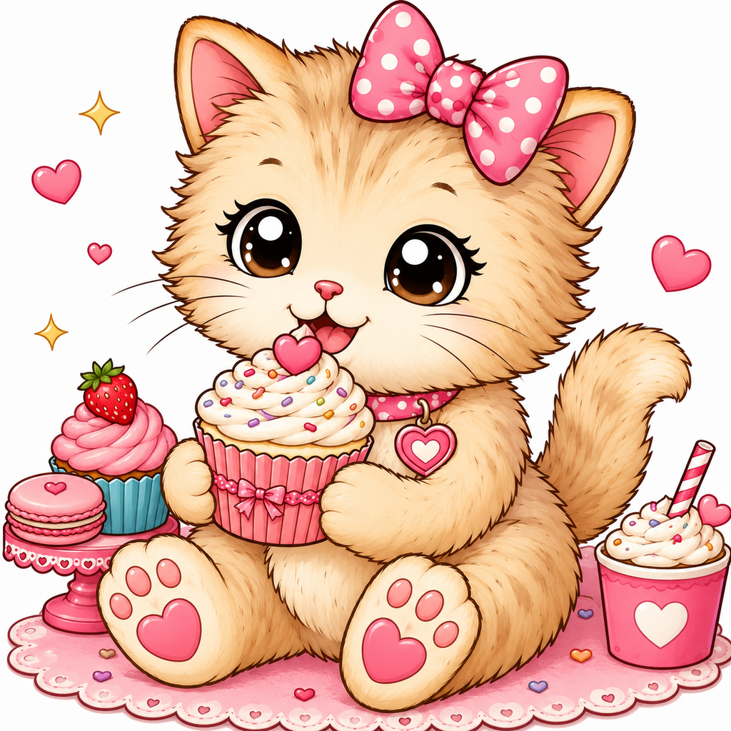 Cozy Kittens –  Coloring Book | 72 Cute & Easy Cat Coloring Pages
