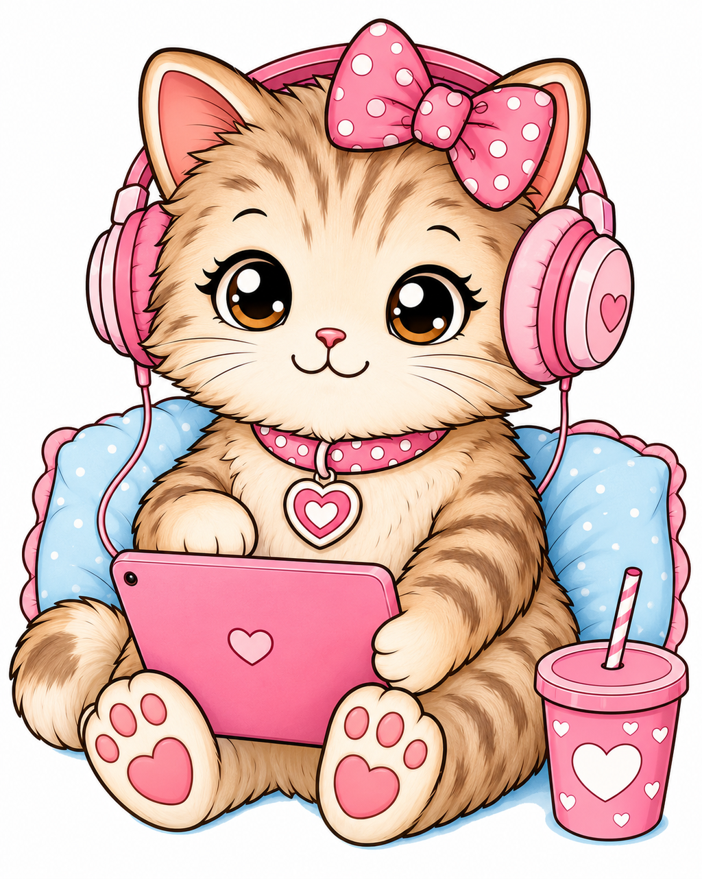 Cozy Kittens –  Coloring Book | 72 Cute & Easy Cat Coloring Pages
