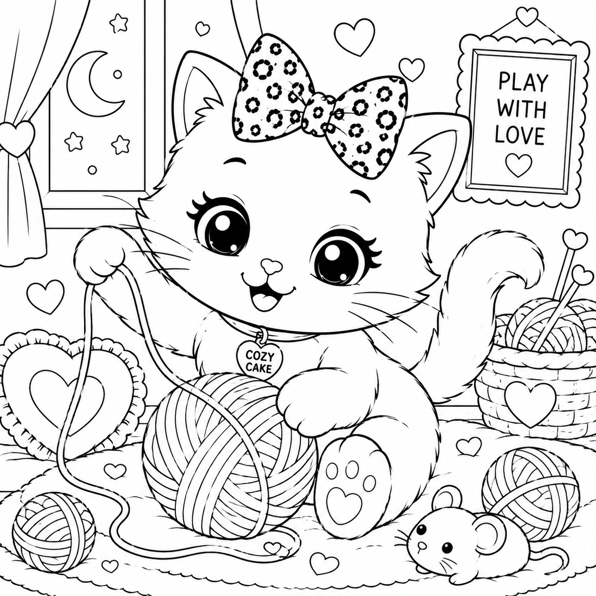 Muffin Happy Little Coloring Book