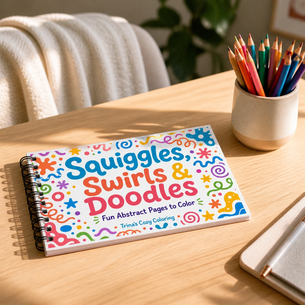 Squiggles, Swirls & Doodles Coloring Book ✏️ -  Pre Sale